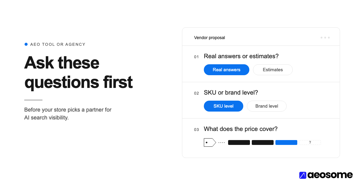 How to Choose an AEO Platform or Agency: A Buyer's Checklist for eCommerce