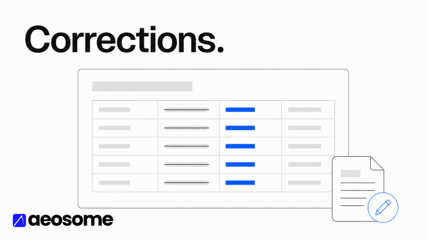 Text graphic reading Chapter 6, corrections and what changed, AI Shopping Visibility Study 2026, on an AEOsome electric-blue gradient.